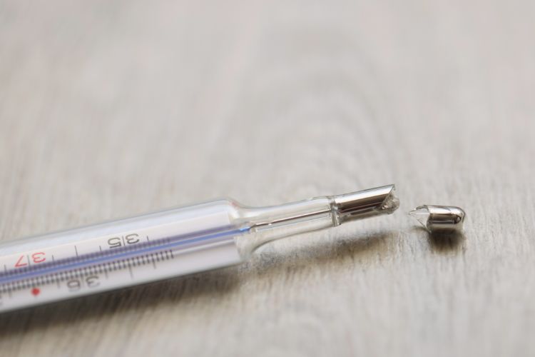 what to do if you break a mercury thermometer